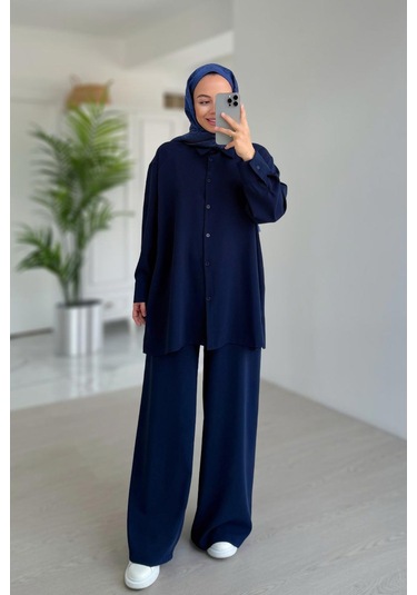 Kahijab Pearly Takım - Lacivert Lacivert