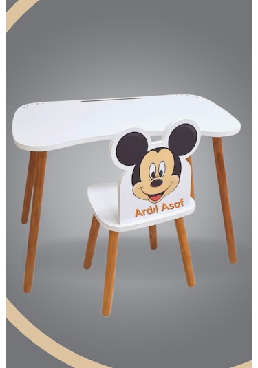 Çocuk Ders Çalışma Masa Takımı 4-12 Yaş Beyaz