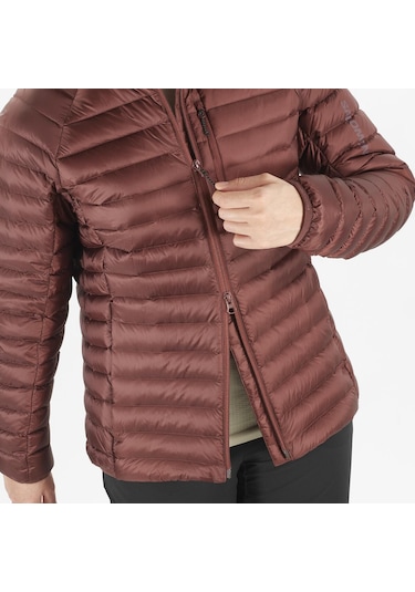 Salomon Elıxır Mıcro Down Kadın Outdoor Montu Rum Raısın Lc2300400 Bordo