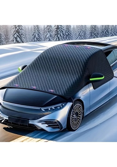 Elmpaly Araba Kar Örtüsü Oksford Kumaş Yeşil Kulak 6 Mıknatıslı