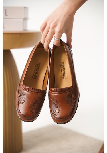 D042 Günlük Ortopedik Kadın Ayakkabı Taba