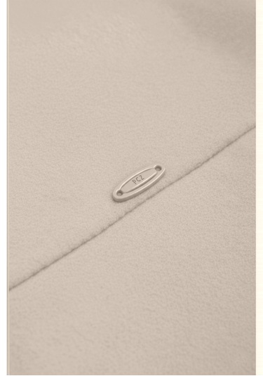 Deepsea Erkek Krem Likralı Rahat Kalıp Cepsiz Kaşe Ceket Çıt Çıtlı, Esnek Şık Model Ceket 0760 Krem