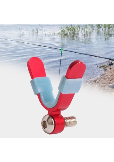 Dolıty Olta Dayanağı Butt Kaymaz İplik M8 Tutucu Kırmızı