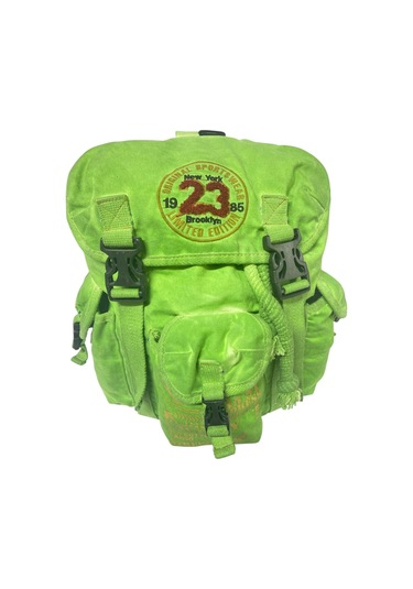 Kaliteli Tek Gözlü Vintage Disayn Unisex Sırt Günlük Okul Gezi Kamp Trekking Çantası Kc Ahtapot Bag Haki Yeşil