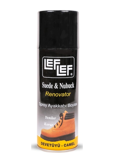 Bağcık + Nuri Leflef Süet Nubuk Ayakkabı Sprey Bakım Boyası 200 Ml Set 001