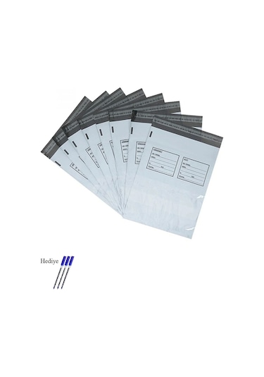 Cepli Küçük Boy Kargo Poşeti 24x30+5 Cm - 100 Adet 40+40 80 Mikron