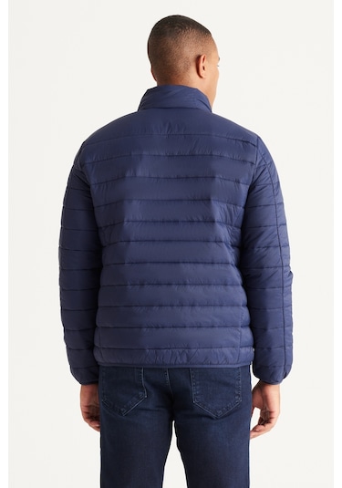 Ac&Co / Altınyıldız Classics Standart Fit Normal Kesim Dik Yaka Erkek Mont - Lacivert
