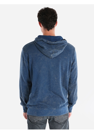 Colin's Colins Regular Fit Baskılı Kapüşonlu Mavi Erkek Sweatshirt Cl1065602 İndigo Colin's Colins Regular Fit Baskılı Kapüşonlu Mavi Erkek Sweatshirt Cl1065602 İndigo
