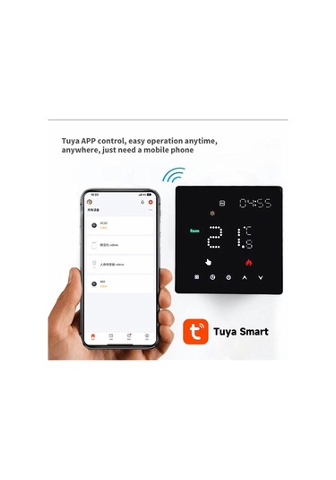 Springsun Akıllı Wifi Termostat - Ses Kontrollü, Uzaktan Kumandalı Zemin Isıtma Sistemi İçin