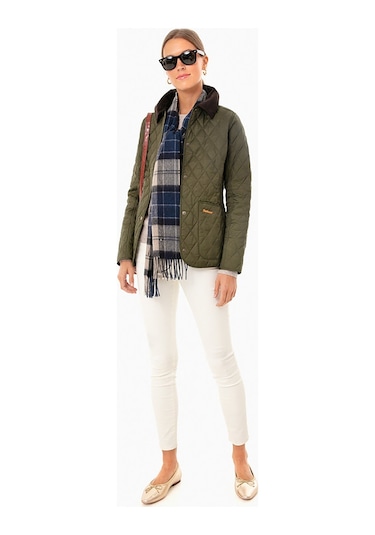 Barbour Annandale Kapitone Ceket Ol91 Olive Yeşil