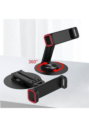 Jmary Mk-63 Ayarlanabilir Katlanabilir 360 Derece Dönebilen Telefon Ve Tablet Standı Siyah