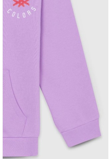 United Colors Of Benetton Kız Çocuk Bnt-g23334 Sweatshirt Lila-1916 Lila