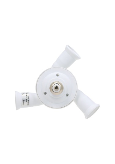 Skycity E26/27 Beyaz Soket Adaptörü - 3'lü Çevirme Kolu, 180 Derece Dönebilen, Yangın Engellli Malzeme, Toplam 180w Güç Beyaz