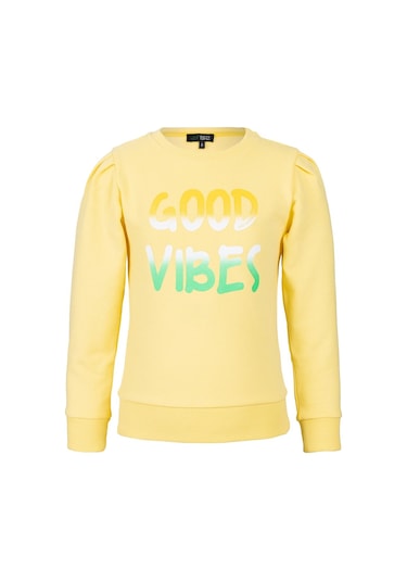 Brz Kids Baskılı Kız Çocuk Sweatshirt-sarı Sarı