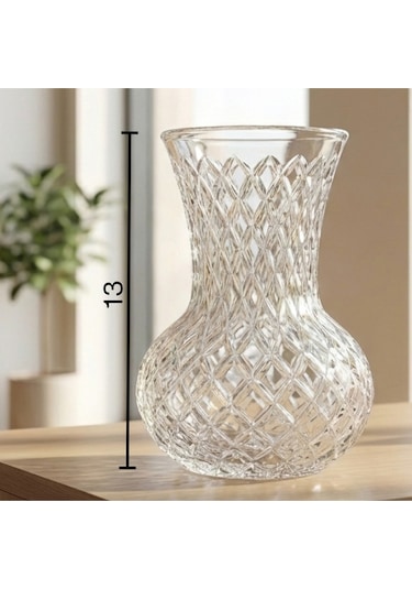Selen Concept Kafes Model Küçük Vazo Şeffaf