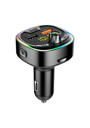 Ankatek Verici Sones Ses Serbest Şarj Qc3.0 Pd18w Otomatik Mp3 Modülatör Kiti Hızlı Fm Fm Eller Cihazı Çalar, Bt08d Araç 5a + Fj