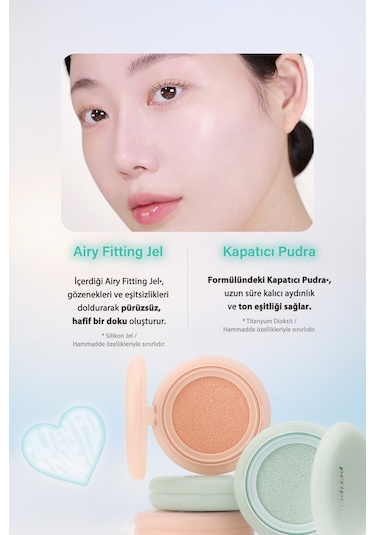 Peripera Filter Fit Milk Tone Up Cushion 02 Minty Milk