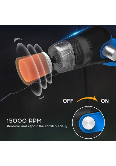 Samdoo Taşınabilir Elektrikli Araç Cilalama Makinesi - 60w Güç, 10 Sünger Hediyeli