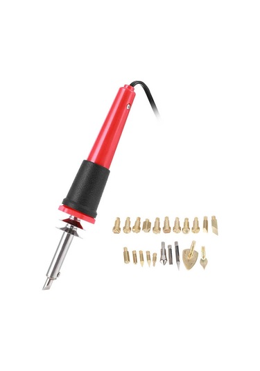 Elektrikli Havya Seti Ahşap Yakma Kalem Gravür Oyma Pyrography Aracı 30w