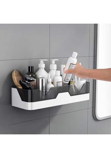 Yeni Banyo Raf Organizatör Duş Depolama Rafı Siyah Köşe Rafları Çok Renkli