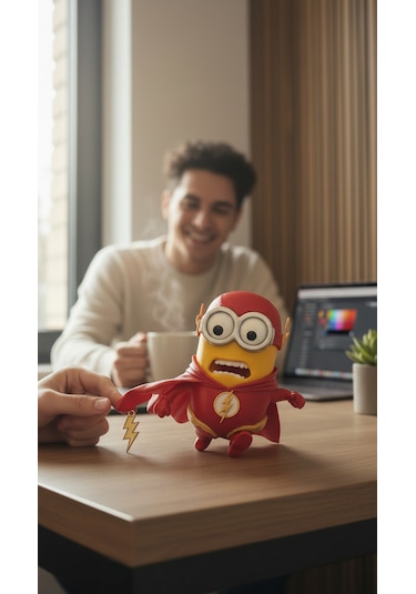 Flash Minion Koleksiyonluk Hediyelik Figür Biblo 14 Cm