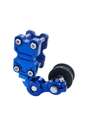 Ranyeek Motosiklet Zincir Ayar Cihazı, Geniş Kullanım Alüminyum Gergi Regülatörü, Off-road Ve Evrensel Uyumlu Mavi Zımpara