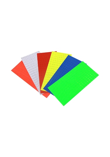 Yellow-8pcs/lot Bisiklet Lastiği Yansıtıcı Etiket Tekerlek Konuşmacı Tüpler Şerit Güvenlik Uyarı Işık Reflektörü Etiket Bisiklet Aksesuarları Çok Renkli