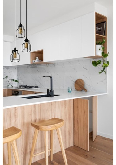 Cage Siyah Metal Avize Mutfak Salon Cafe Ofis Pastane Tekli Sarkıt Lamba Aydınlatma Modeller Siyah