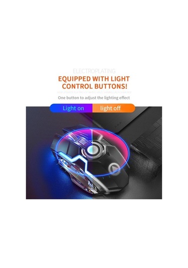 Jms A5 Kablosuz RGB 7 Tuşlu 1600 Dpı Oyun Mouse