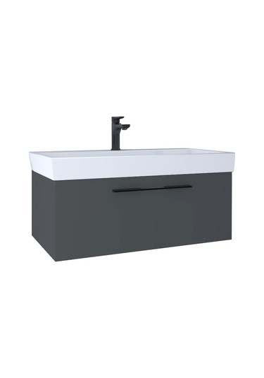 Kobos Glow 100 Cm Lavabo Dolabı Füme Kb710033 Diğer