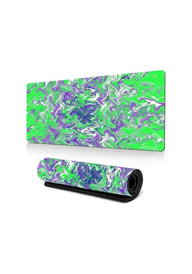 Cbtx 400 900 3mm Soyut Desen Büyük Mouse Pad Kaymaz Kauçuk Masaüstü Mat - Pattern-32