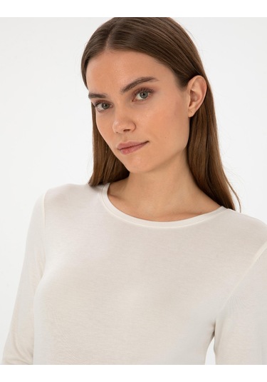 Pierre Cardin Kadın Ekru Bluz Örme 50317061-vr019 Ekru