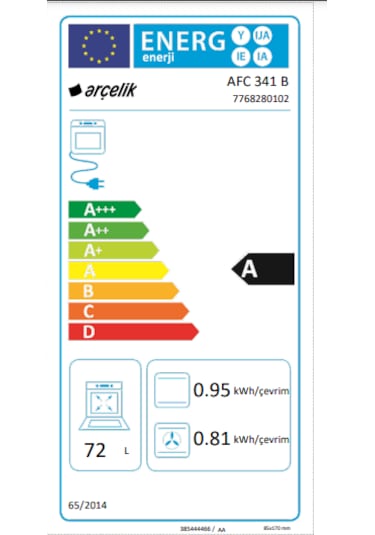 Arçelik AFC341 B Ankastre Fırın Beyaz