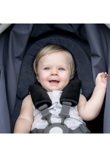 Padalink Yumuşak Kadife Emniyet Kemeri Yastıkları - 2'li Set 26cm/12.5cm - Bebek Arabası Ve Oto Koltuğu İçin