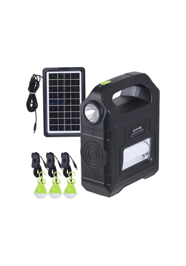 Dat Dt-9026 Solar Kamp Lambası Acil Durum Işığı Şarjlı Siyah