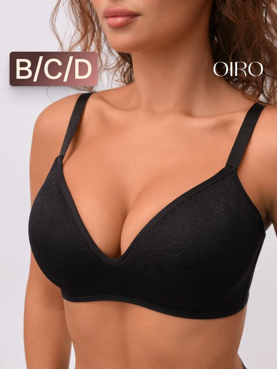 Oıro Balensiz Dantel Sütyen 482250939 Siyah