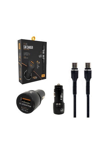 Powerway Cc36 Araç Hızlı Şarj 18W Çakmaklık Qc 3.0A Usb - Type C
