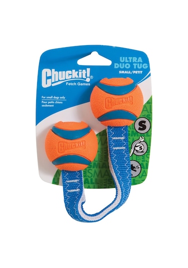 Chuckit Ultra Duo Tug 2'li Köpek Çekiştirme Topu Küçük Boy 25.5 x 5.1 x 5.1 CM