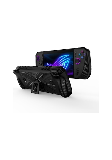 For Asus Rog Ally X Game Console Tpu Protective Case With Stand Black