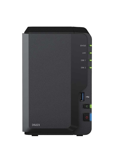 Synology DS223A1 2 GB 1 TB HDD 2x3.5" Sata Desteği Raid 0-1 Nas Depolama Ünitesi
