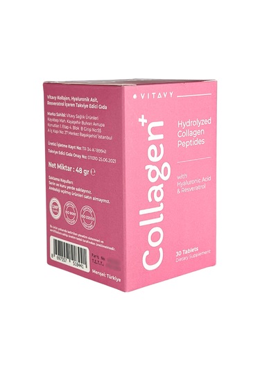 Vitavy Collagen & Hyaluronic Acid & Resveratrol 30 Tablet