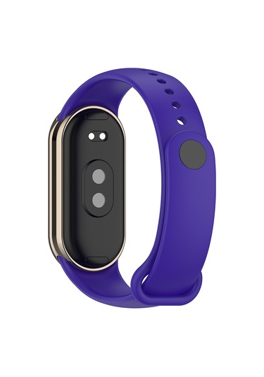 Ekılıf - Xiaomi Mi Band 8 Uyumlu - Kordon Klasik Kordon Silikon Strap Kayış - Siyah