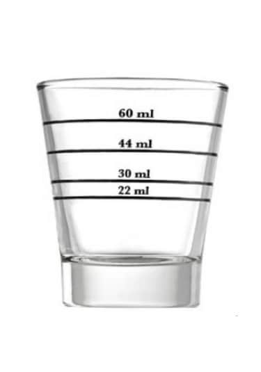 Motta Kahve Ölçü Bardağı 30/60ml Şefaf