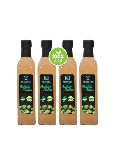 Enginar Sirkesi 4x500 Ml %100 Katkısız Doğal Şekersiz Koruyucu Içermez