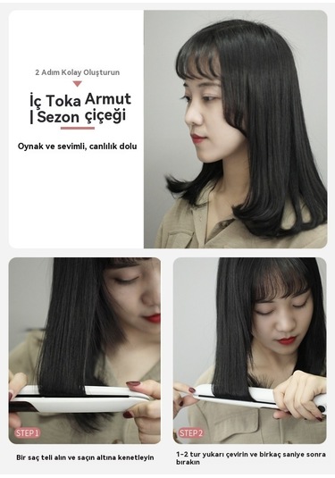 White Yeni Saç Düzleştirici Düzleştirici Curling Ütüler Beyaz