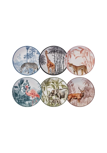 Karaca  Jungle 6 Parça Pasta Takımı 19 cm