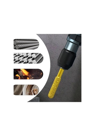 Lijinxu Elmas Taşlama Çapak Matkap Ucu Metal Gravür Dıy 8-mm