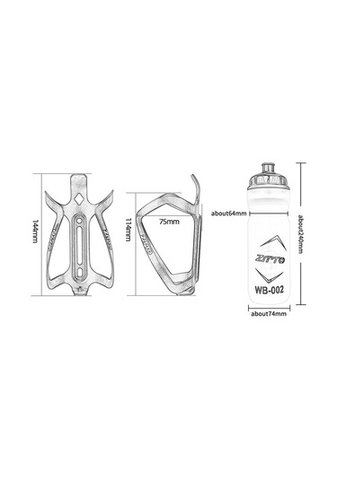 Suntek Dağ Bisikleti Su Şişesi Kafesi İçki Sağlam Mor Mor