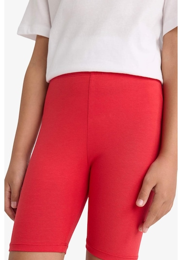 Defacto Kız Çocuk Kısa Boy Tayt B5591a825smrd57 Kırmızı