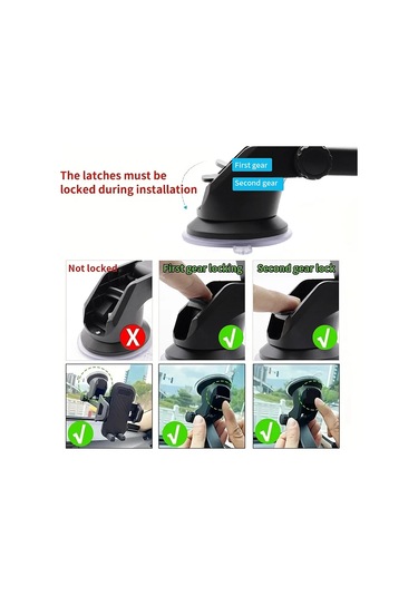 Liangmei Evrensel Enayi Araç Telefonu Tutucu 360 Akıllı